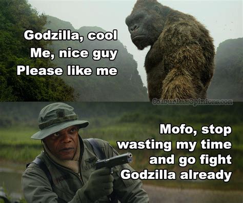 In one corner, a radioactive reptile, and in the other corner, a giant gorilla: Review: Kong: Skull Island — Should've just gone straight to vs. Godzilla - ColourlessOpinions.com