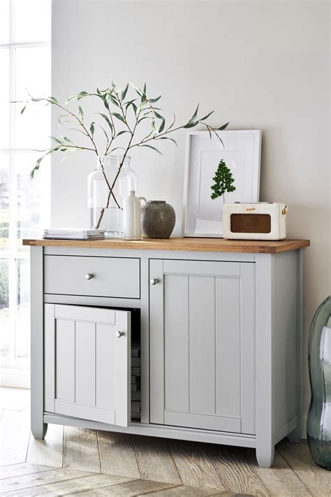 Measuring 29.5'' h x 71'' w x 17.75'' d, its wider size gives you plenty of room to store everything from linens to serveware. Next Huntingdon Small Sideboard - Natural | Sideboard ...
