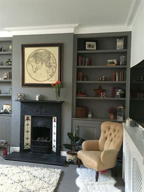 Inspiration for a victorian living room in london with a reading nook, grey walls, a wood burning stove and a tiled fireplace surround. The 25+ best Victorian living room ideas on Pinterest ...