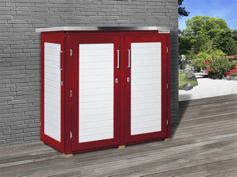Bevor mit dem bau des neuen gartenhauses begonnen wird. Gerätehaus Garten Q Teras schwedenrot | Geräteschrank ...
