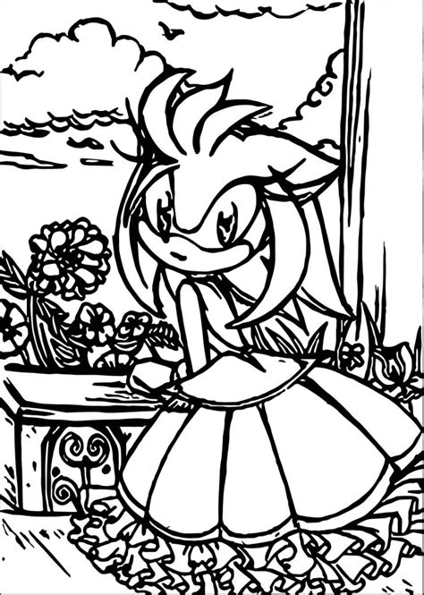 Princess Amy Rose Coloring Pages Wecoloringpage 31772 Hot Sex Picture