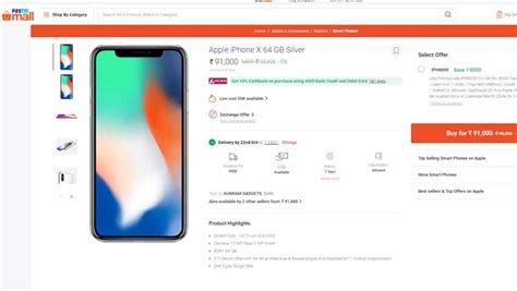 Paytm Mall Sale Offer Apple Iphone X Iphone Xs Iphone Xs Max Prices