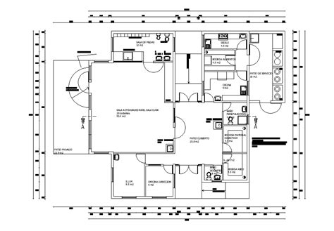 1st Floor Plan Of Warehouse In Autocad 2d Drawing Dwg File Cad File