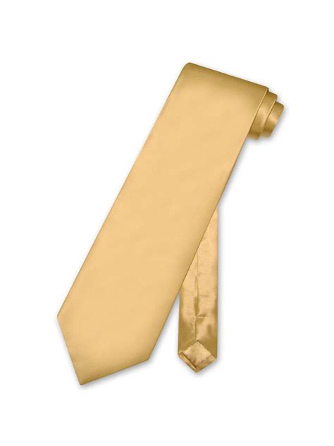 Biagio 100 Silk Necktie Solid Gold Color Mens Neck Tie