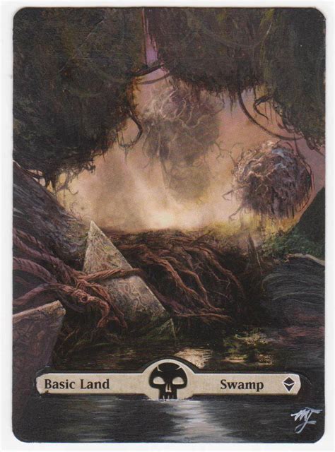 Mtg Card Alter Basic Land Swamp 3 By Invenatrix On Deviantart