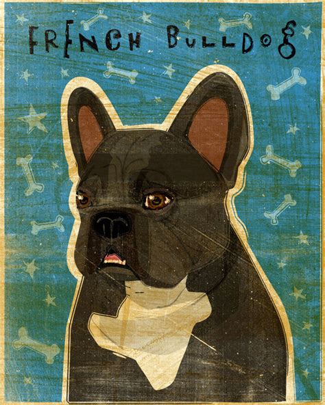 French Bulldog Print Various Colors John W Golden Art
