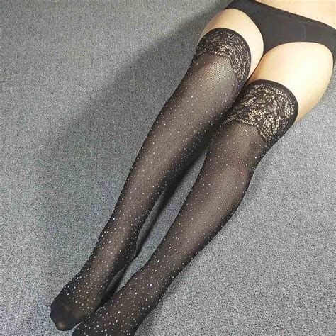 Aliexpress Com Buy Sexy Fashion Black Fancy Women Grils Sexy Lace Top Stay Up Thigh Highs