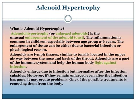 Ppt Adenoid Hypertrophy Causes Symptoms Diagnosis Prevention Treatment In India Powerpoint