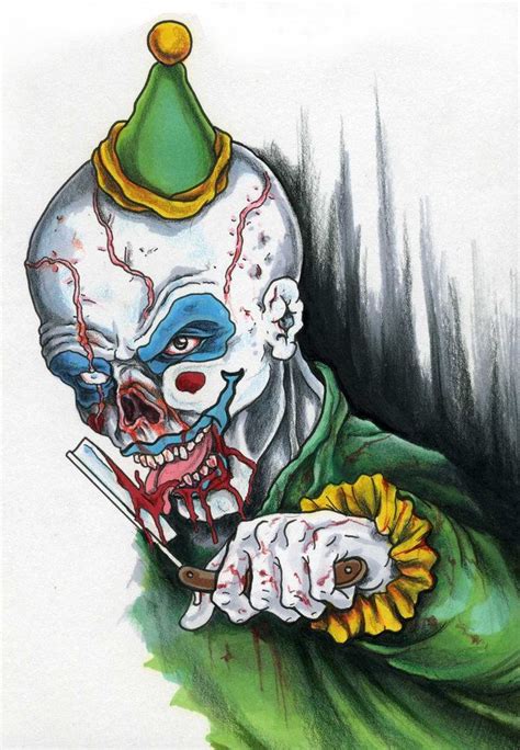 October Maniac Clown Clown Paintings Joker Tattoo Design Evil Clown Tattoos