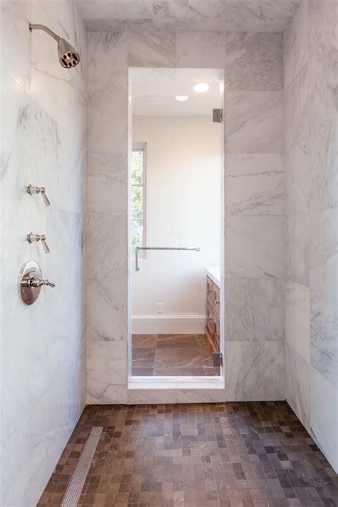 Brown Marble Tiles Transitional Bathroom Connie Anderson Photography