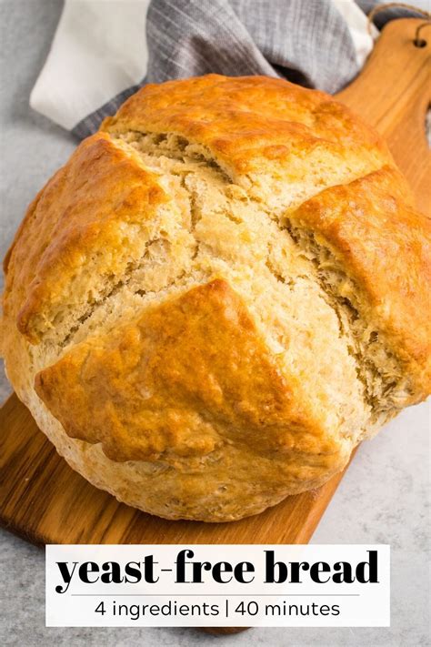 4 Ingredient No Yeast Bread So Easy Recipe Yeast Free Breads