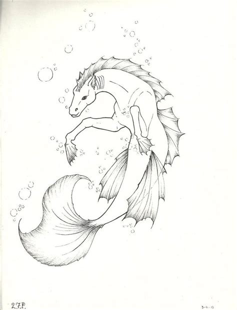 Hipocampo Mythical Creatures Drawings Creature Drawings Mythical