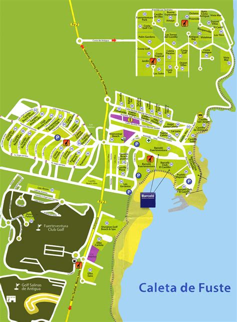 Caleta De Fuste Fuerteventura Map