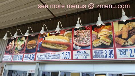 From its iconic $1.50 hot dog and soda, to newer menu items we tried and ranked every item at a new york costco location so that next time the samples don't cut it, you'll know what to do order at the food court afterwards. Online Menu of Costco Food Court Restaurant, Commerce, California, 90040 - Zmenu