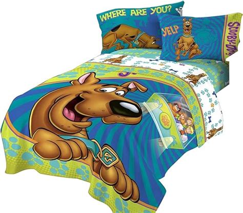 Scooby Doo Smiling Scooby Twin Sized 4 Piece Bedding Set Comforter