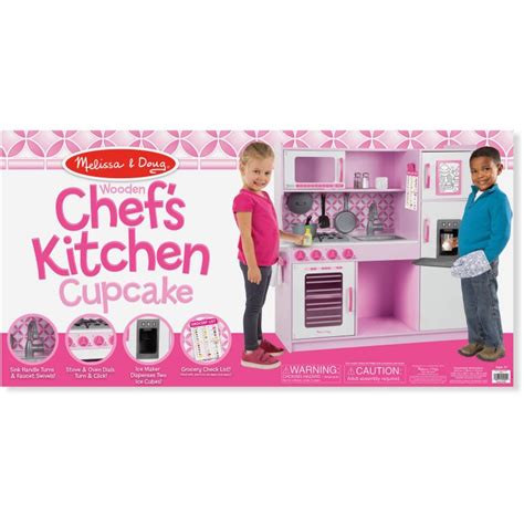 Melissa And Doug Wooden Chefs Pretend Play Toy Kitchen With Ice Cube