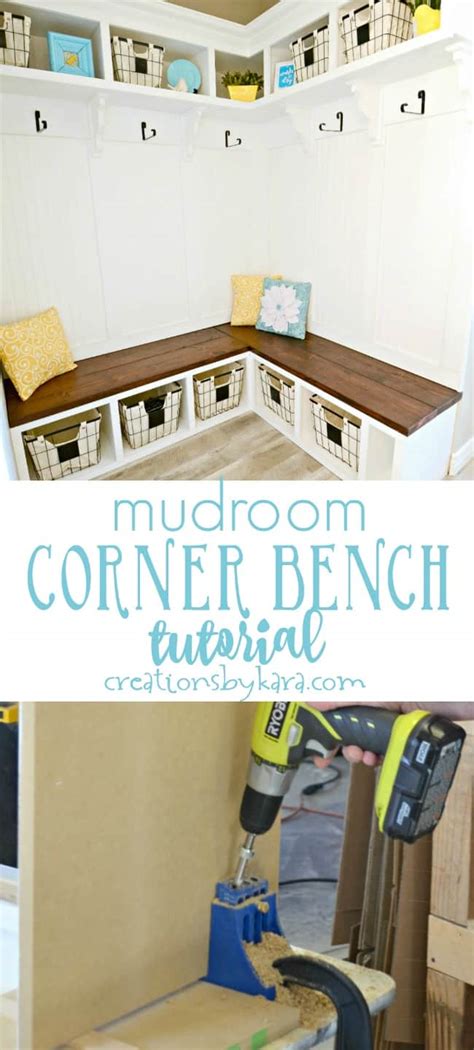 Diy Mudroom Corner Bench Tutorial Creations By Kara