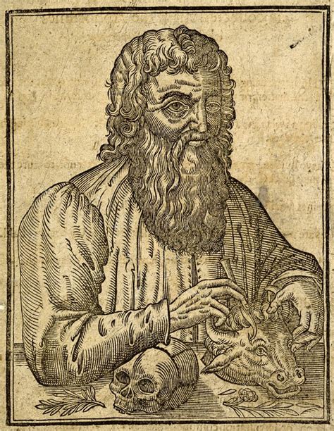 Hippocrates Line Engraving Wellcome Collection
