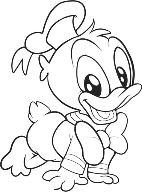 Baby Donald Duck Smile Coloring Page ΚΕΝΤΗΜΑ Coloring Pages Disney