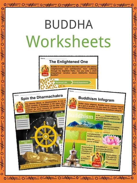 Buddha Facts Worksheets Life Achievements And Enlightenment For Kids