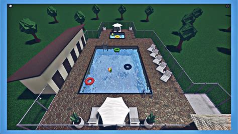 Roblox Bloxburg Small Public Swimming Pool Youtube
