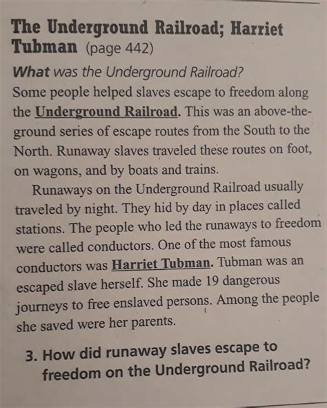 How Did Runaway Slaves Escape To Freedom On The Underground Railroad