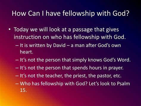 Ppt The Christ Centered Life Fellowship With God Powerpoint