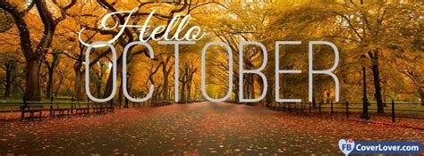 Hello October Park Seasonal Facebook Cover