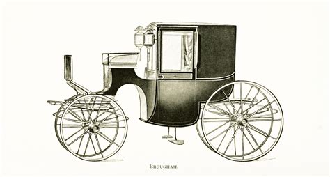 Brougham Carriage Illustration