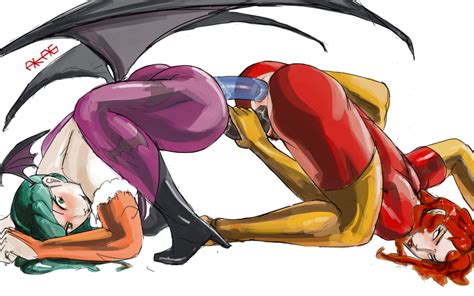 Rule 34 2girls Aka6 Crossover Dark Phoenix Darkstalkers