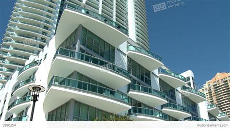 Luxurious Apartment Buildings In Brickell Miami Stock Video Footage