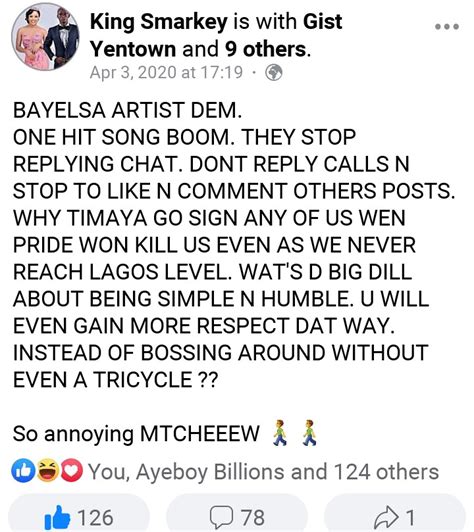 Portharcourt Artiste Give Reasons He Cant Do Songs With Any Bayelsa
