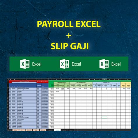 Salary Pay Slip Excel Format Maztronic