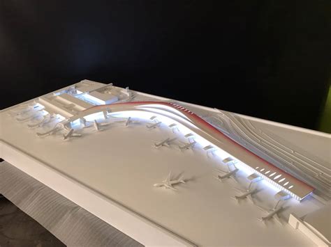 Transportation Model By Gpi Models Logan Airport Terminal E Expansion Arquitectural Model