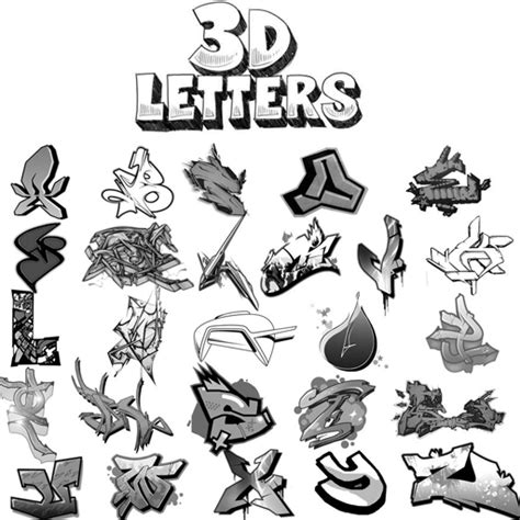 Doodle, wallpaper foto grafiti di kertas dan tembok. Huruf Grafiti Simple 3D / 18 Gambar Grafiti Tulisan Huruf ...