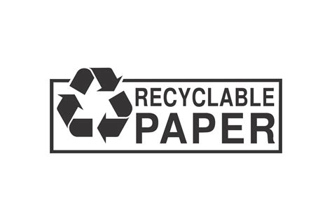 Recyclable Paper Logo