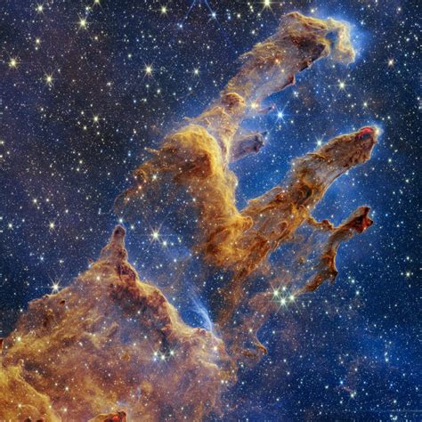 Webb Takes A Stunning Star Filled Portrait Of The Pillars Of Creation