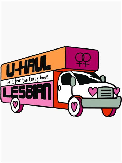 lesbian truck sticker for sale by ohsnapitzrylee redbubble