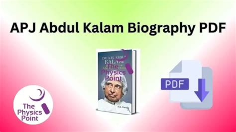 Apj Abdul Kalam Biography In English The Physics Point