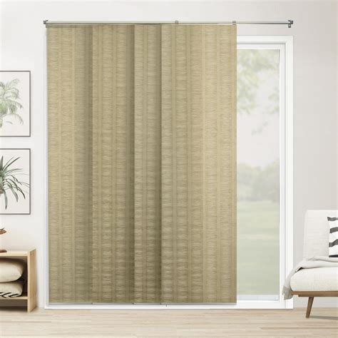 Chicology Panel Track Blinds Provence Maple Polyester Cordless Vertical