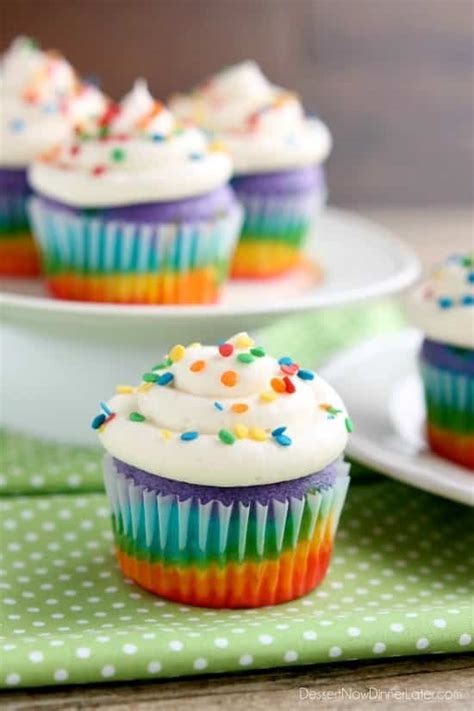 150 g unsalted butter when you filled your rainbow cupcakes it's time to decorate them. Rainbow Cupcakes (+ Video) | Dessert Now, Dinner Later!