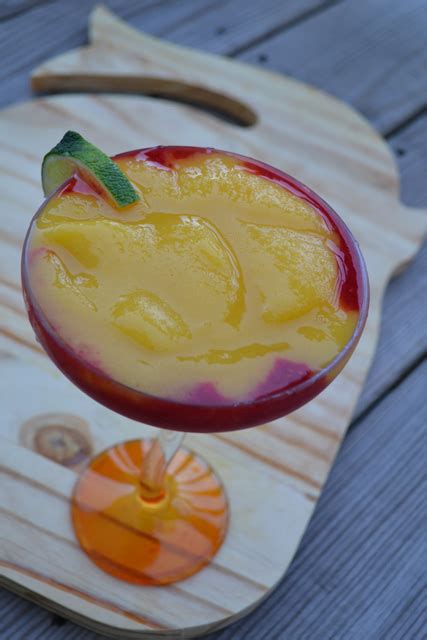 Thirsty Thursday Layered Frozen Mango Raspberry Margaritas I Am A Honey Bee