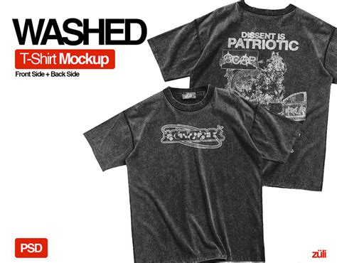 Free Washed T Shirt Mockup Behance