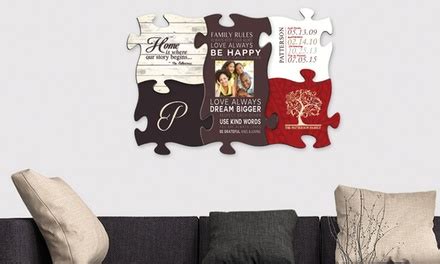 Look in the mill work department to see what you like. Custom Puzzle Piece Wall Art from Monogram Online | Groupon