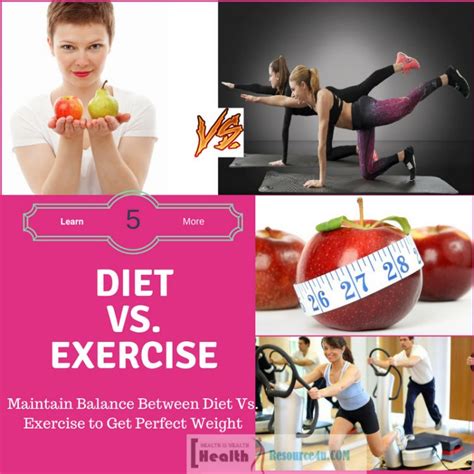 Diet Vs Exercise Maintain Balance To Get Perfect Weight And Health