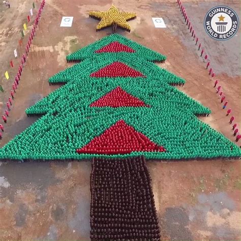 Guinness World Records Largest Human Christmas Tree