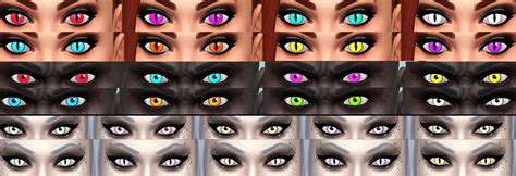 Mod The Sims More Vampiric Glowing Eye Colors