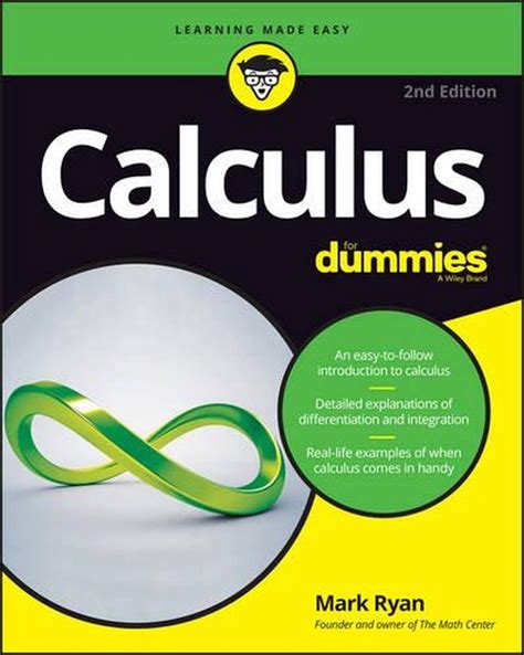 Calculus For Dummies 2nd Edition By Mark Ryan English Paperback Book