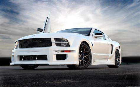 Wallpaper Sports Car Ford White Cars Coupe Performance Car