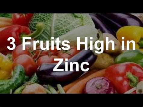It acts as an antioxidant and by neutralizing the effects of free radicals, cancer. 3 Fruits High in Zinc - YouTube